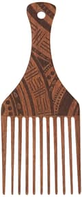 Afropick Wood Hair Pick for Long Thick Curly Afro Hair - Thumbnail 2