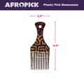 Afropick Anti Static Plastic Black Hair Pick for Natural Curly Long Thick Hair - Thumbnail 2