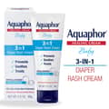 Aquaphor Baby Diaper Rash Cream 3 In 1 Diaper Rash Relief Tube 3.5 oz - Thumbnail 2