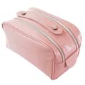 (4-pack) Beauty Creations Big Cosmetic Bag Double Zipper Pink - Thumbnail 2