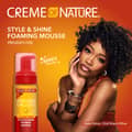 Creme of Nature Style Shine Foaming Mousse Defines Curls Controls Frizz - Thumbnail 2