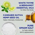 Dr Teal's Cannabis Sativa Hemp Seed Oil Foaming Bath With Pure Epsom Salt . - Thumbnail 2
