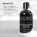 Pacinos Shave System Beard and Face Scrub Skin Care Best Organic Natural - Thumbnail 2