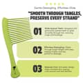 Pardon My Fro Wide Tooth Comb Effortlessly Detangles Curly Hair Smooth Coated - Thumbnail 2