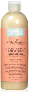 Sheamoisture Coconut Hibiscus Curl Shine Shampoo 19.5 Fl Oz - Thumbnail 1