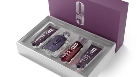 AFNAN 9PM (W)(H/B)4PC SET(3.4oz edp sp,3.4oz S/G,3.4oz B/L,5.0oz Fragrance Mist)