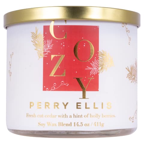 [Candles] Perry Ellis Cozy Candle 14.5 Usa 12pcs Bybox