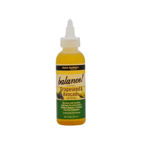 Aunt Jackie's Natural Growth Oil Blends Balance Grapeseed and Avocado Pre