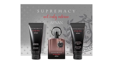 AFNAN SUPREMACY NOT ONLY INTENSE U 3PCSET 3.4 EDP SPRAY / 2.5 DEO / 5.0 S.GEL *DISPLAY BOX* (Set)