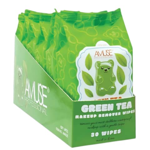 (6-pack) Amuse Makeup Remover Wipes Green Tea