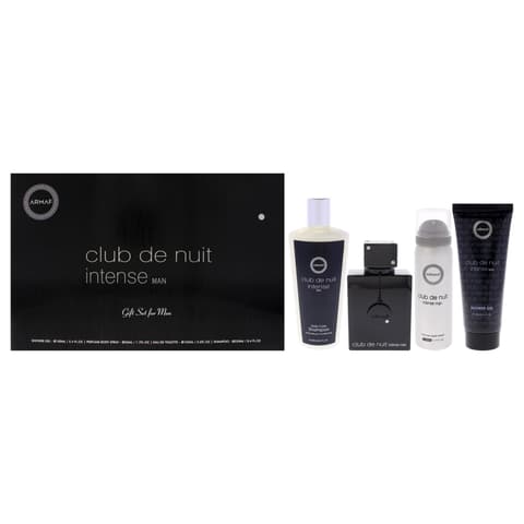 MS-ARMAF CDN CLUB DE NUIT INTENSE 3.4/1.7 PERFUME BDY SPR/3.4 SG/ 250 ML SHAMPOO - 4PC HB - 28464