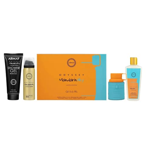 Armaf Odyssey Mandarin +3.4bl+1.7deo+8.4shampoo For Men EDP Spray 3.4 oz