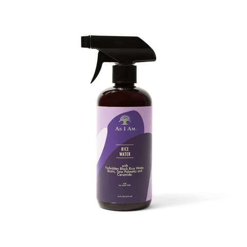 As I Am Hair Rice Water With Forbidden Black Rice Saw Palmetto Biotin Clean