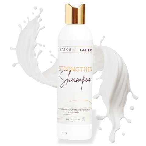 Bask Lather Strengthen Hair Shampoo All Natural Ph‑balanced Formula for Hair