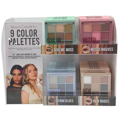 (24-pack) Beauty Creations - Give Me Moss Magnetic Eyeshadow Palette, 9 Shades, Mattes and Shimmers, Cruelty-Free