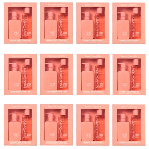 (12-pack) Beauty Creations Fragance Body Lotion & Mist Locked In Love (Set)