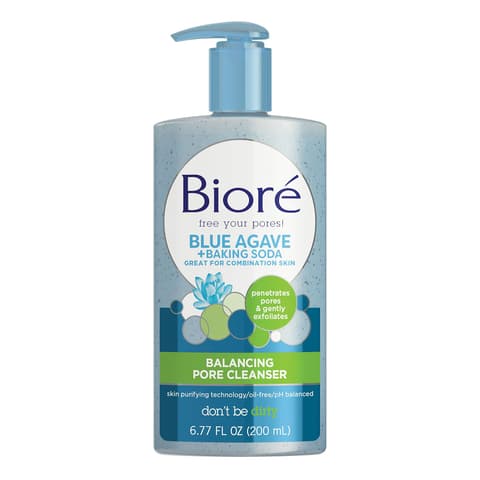 Bioré Daily Blue Agave + Baking Soda Balancing Pore Cleanser Liquid Cleanser