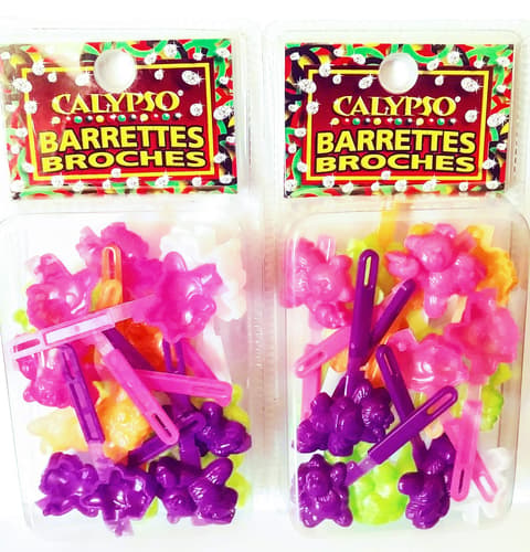 Calypso Hair Barrettes Bears Multiple Colors