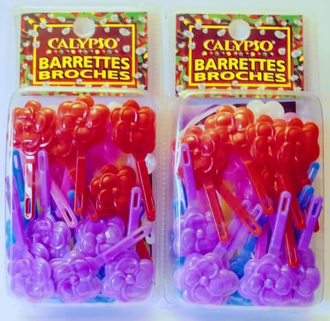 Calypso Hair Barrettes Roses Multiple Colors