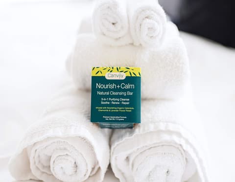 Canviiy 3 In 1 Purifying Nourish + Calm Natural Cleansing Bar Infused With