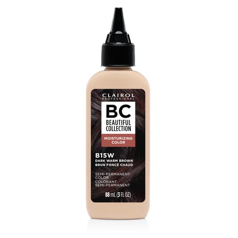 Clairol Professional Beautiful Collection Hair Color 15w Dark Warm Brown .