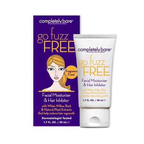 Completely Bare Go Fuzz Free Face Moisturizer Hair Inhibitor Anti Aging