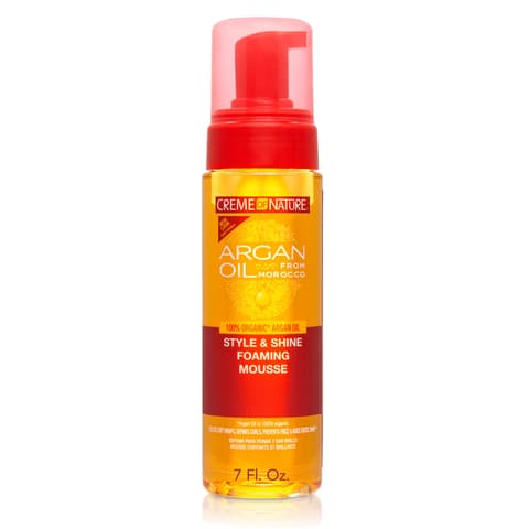 Creme of Nature Style Shine Foaming Mousse Defines Curls Controls Frizz