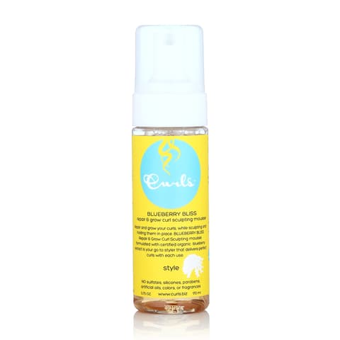 Curls Blueberry Bliss Sculpting Mousse for Textured Coily and Curly Hair
