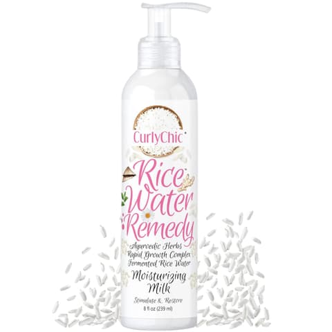 Curly Chic Rice Water Remedy Moisturizing Hair Milk Hydrates Detangles Revives