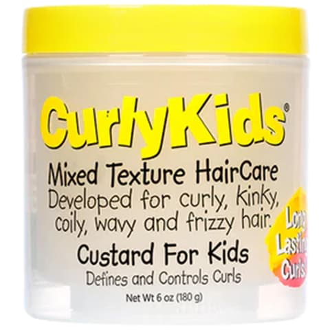 Curlykids Mixed Haircare Custard for Kids Lightweight Curl Defining Custard for