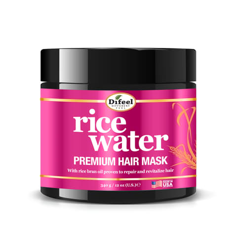 Difeel Rice Water Hair Mask . Deep Repair Mask for Dry Damaged Hair 12 oz