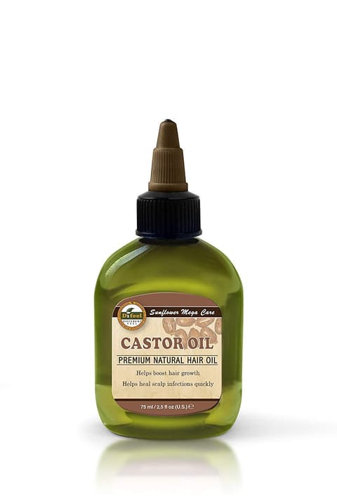 Difeel Mega Care Castor Oil Natural Castor Oil for Hair Growth 2.5 oz