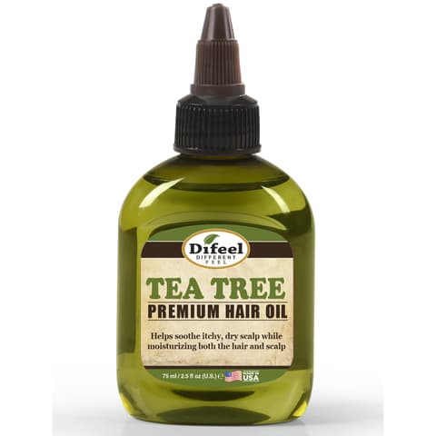 Difeel Natural Hair Oil Tea Tree Oil for Dry Scalp 2.5 oz