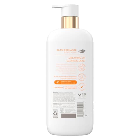 Dove Serum Body Wash Glow Recharge Illuminates Exfoliates Skin With Brightening