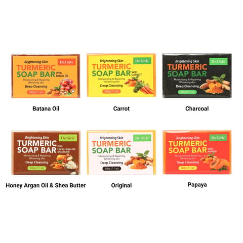 Dr.girls Turmeric Deep Cleansing Soap Bar / 200g 7.1 oz