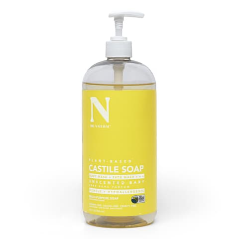 Dr. Natural Castile Liquid Soap Multi Use Body Wash Shampoo and Face Wash Body