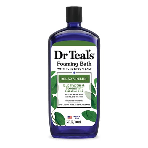 Dr Teal's Foaming Bath With Pure Epsom Salt Relax Relief With Eucalyptus