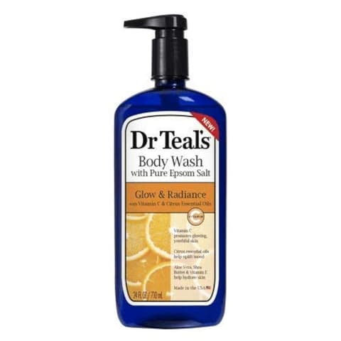 Body Wash With Pure Epsom Salt Glow Radiance Vitamin C Citrus Essential Oils