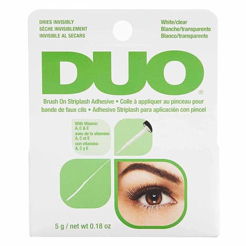 Duo Brush On Clear Lash Glue Waterproof Strip Lash Adhesive With Vitamins A C E