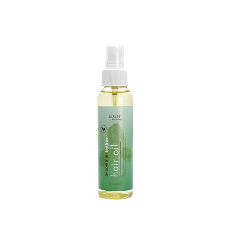 Eden Bodyworks Peppermint Tea Tree Hair Oil | Dry Hair Treatment for Curly Hair