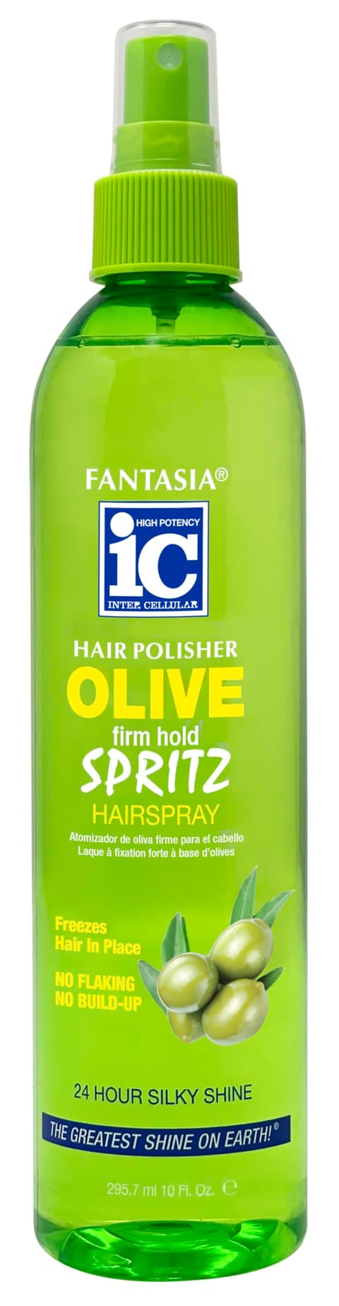 Fantasia Hair Polisher Spritz Hair Olive Firm Hold 10.0 Fl Oz
