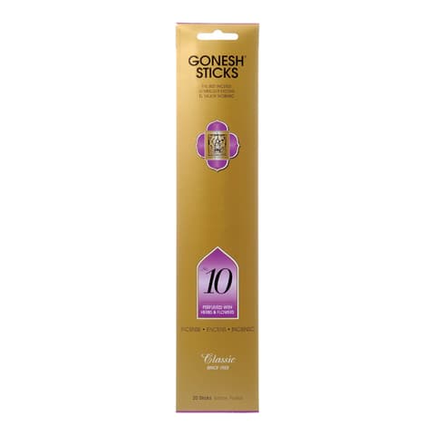 Gonesh 078612201108 Incense Sticks No.10 Perfumes of Herbs Flowers