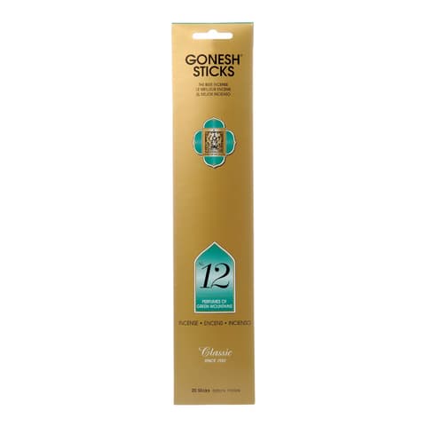 Gonesh Gost12 No.12 Perfumes of Green Mountains Incense Sticks