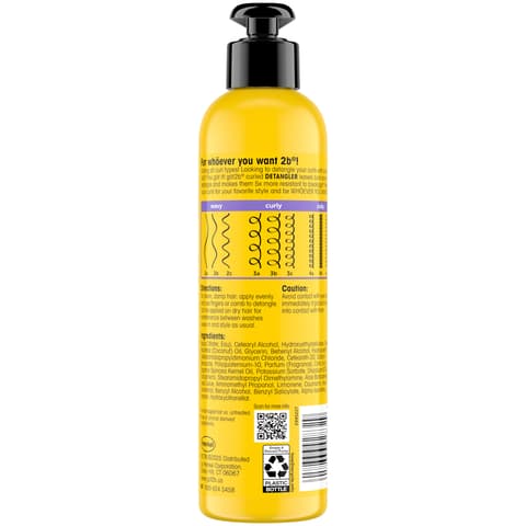 Got2b Curled Detangler for All Curl Types Wavy Curly Coily Hair Helps To