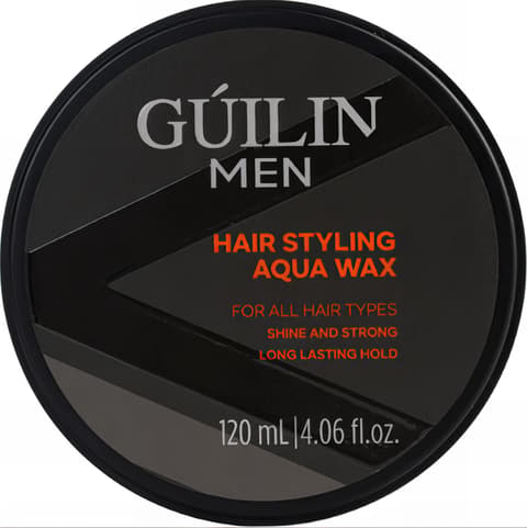 (24-pack) Guilin Men Hair Styling Aqua Wax - For All Hair Types Shine and Strong Long Lasting Hold, Ultra Compact hair styling aqua wax, signature scent, perfect formula to ensure long-lasting style