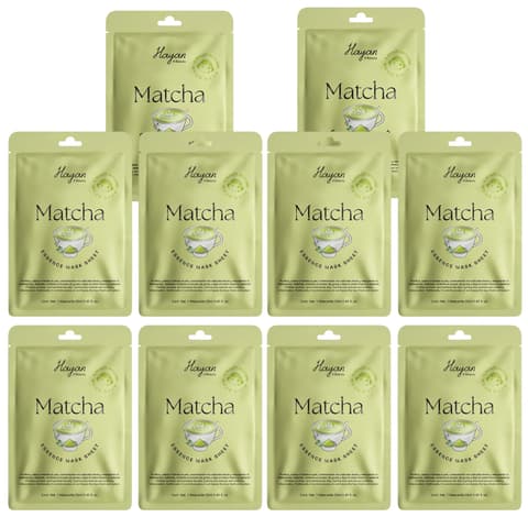 (10-pack) Hayan Cosmetics Facial Mask Matcha
