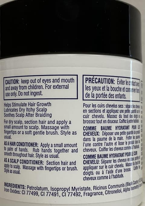 Isoplus Black Castor Oil Coconut Oil Hair Scalp Conditioner 5.25 oz