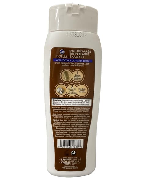 Isoplus Deep Cleanse Shampoo With Coconut Oil Shea Butter 13.5 oz