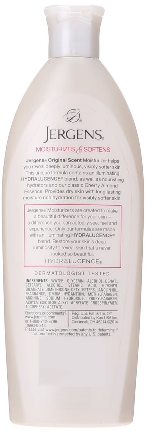 Jergens Original Scent Dry Skin Moisturizer With Cherry Almond Essence 10 oz