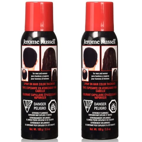 Jerome Russell On Hair Color Thickener Medium Brown Instant Root Cover Up for